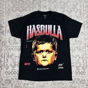 Hasbulla UFC T Shirt Black Graphic Tee There Can Only Be One MMA Size Large